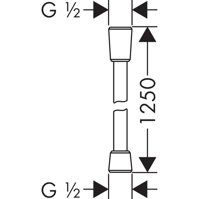 Шланг для душа Hansgrohe Isiflex Brushed Bronze 28272140 (125 см, брашированный бронзовый), фото 2