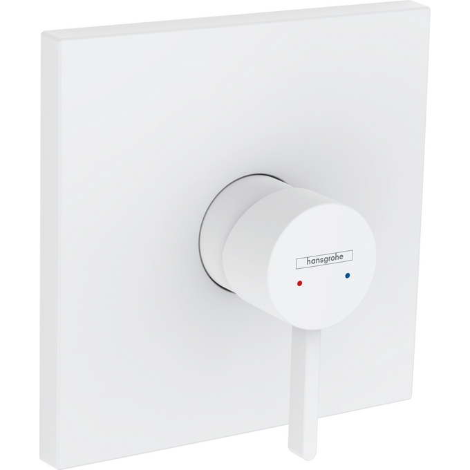 Внешняя часть смесителя скрытого монтажа для душа Hansgrohe Finoris Matt White 76615700 (белый матовый), фото 