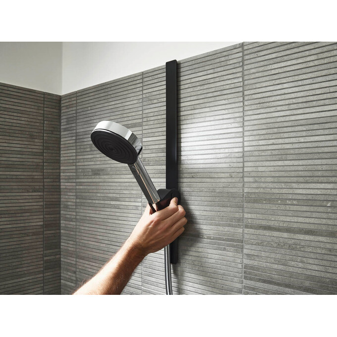 Держатель аксессуаров Hansgrohe WallStoris Matt Black 27902670 (50 см, черный матовый), Цвет производителя: черный матовый, фото 2