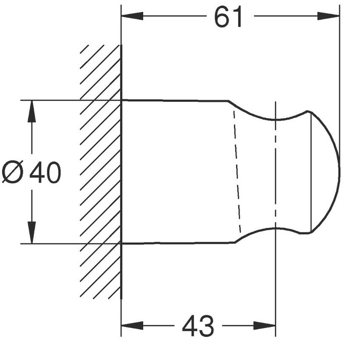 Держатель для душа Grohe QuickFix Vitalio Black 279582430 (черный матовый), фото 6