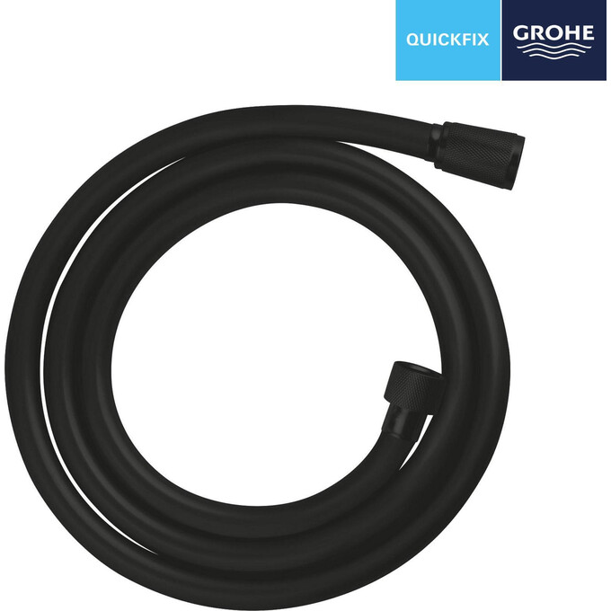 Шланг для душа Grohe QuickFix VitalioFlex Trend Black 287412432 (150 см, черный матовый), Доступные размеры: 150, Цвет производителя: черный матовый, фото 6