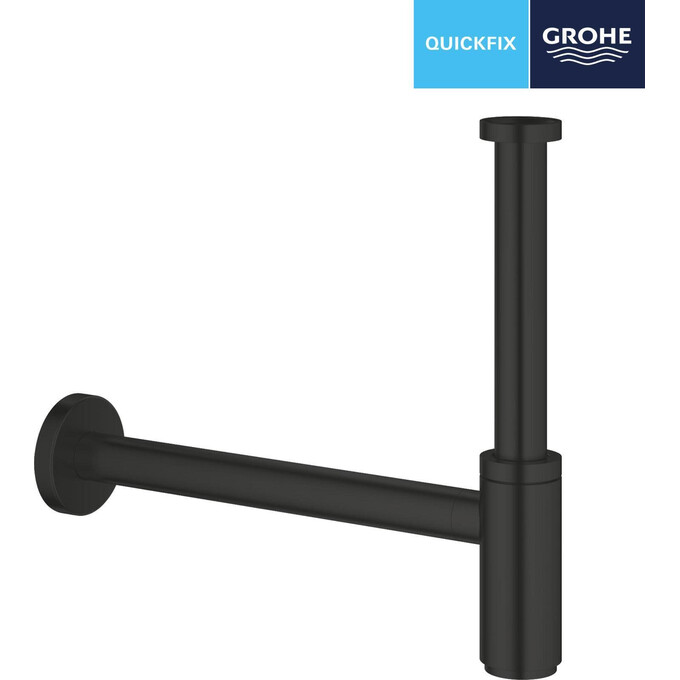 Сифон для раковины Grohe QuickFix 295032430 (черный матовый, бутылочный), фото 3
