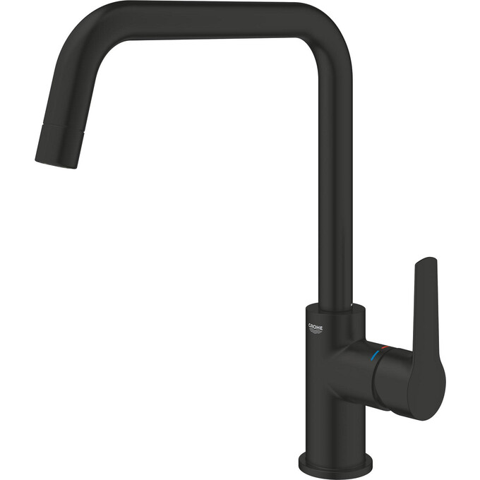 Смеситель для кухни Grohe QuickFix Start Black 304702430 (черный матовый), фото 7