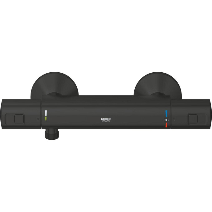 Смеситель для душа с термостатом Grohe QuickFix Precision Start Black 345942430 (черный матовый), фото 8