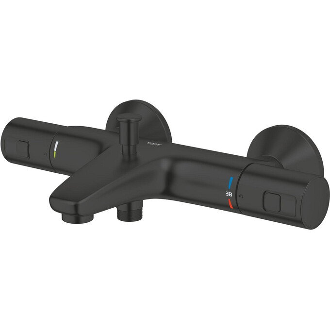 Смеситель для ванны с термостатом Grohe QuickFix Precision Start Black 345982430 (черный матовый), фото 6