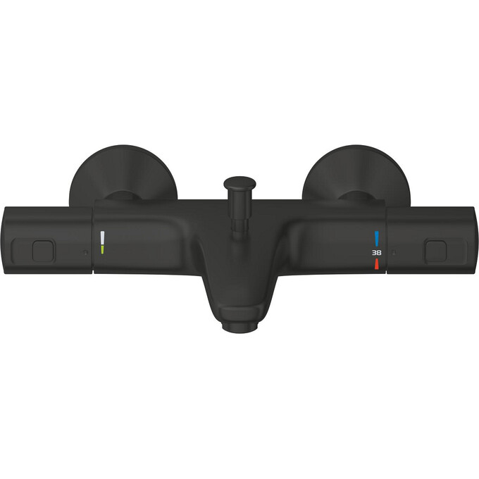 Смеситель для ванны с термостатом Grohe QuickFix Precision Start Black 345982430 (черный матовый), фото 7