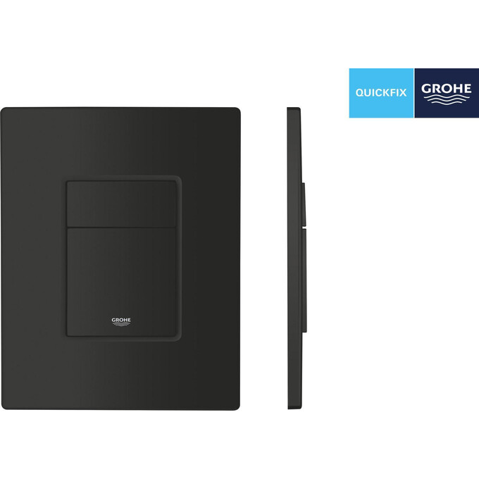 Клавиша смыва Grohe QuickFix Even 389662430 (черная матовая), Цвет производителя: черный матовый, фото 7