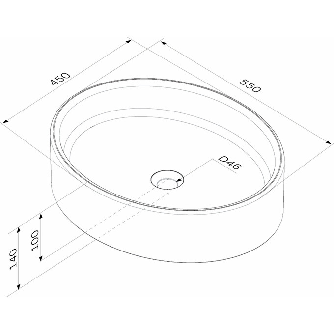 Раковина Am.Pm Func MFAWCC20550WG (55x45 см), фото , изображение 5