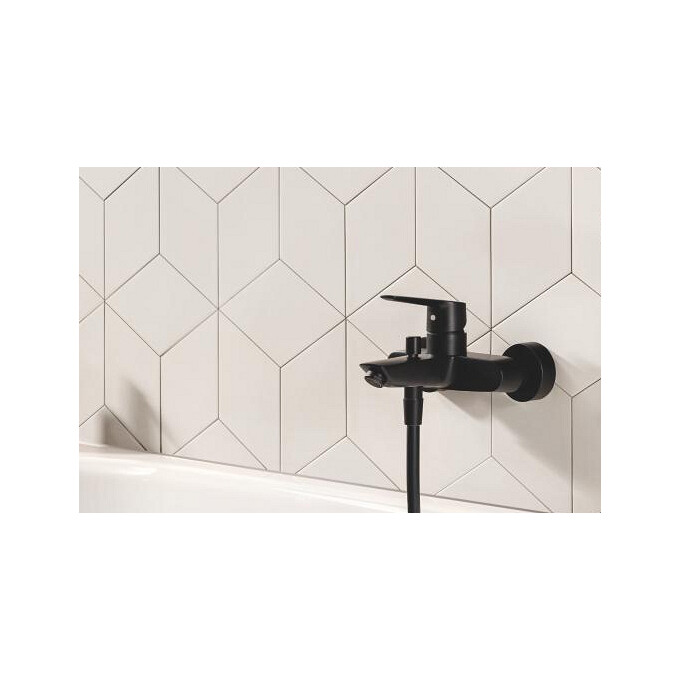 Смеситель для ванны Grohe QuickFix Start&Vitalio 100 Black UA30330702 (черный матовый, с душевым гарнитуром), фото 2