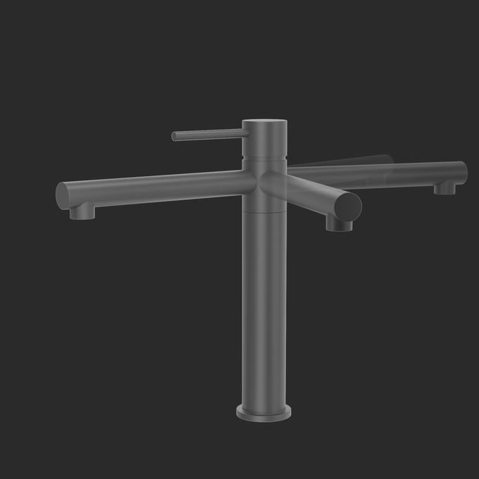 Смеситель для кухни Corsan Lugo Black Matt CMB7521BL (черный матовый), Цвет производителя: черный матовый, фото 4