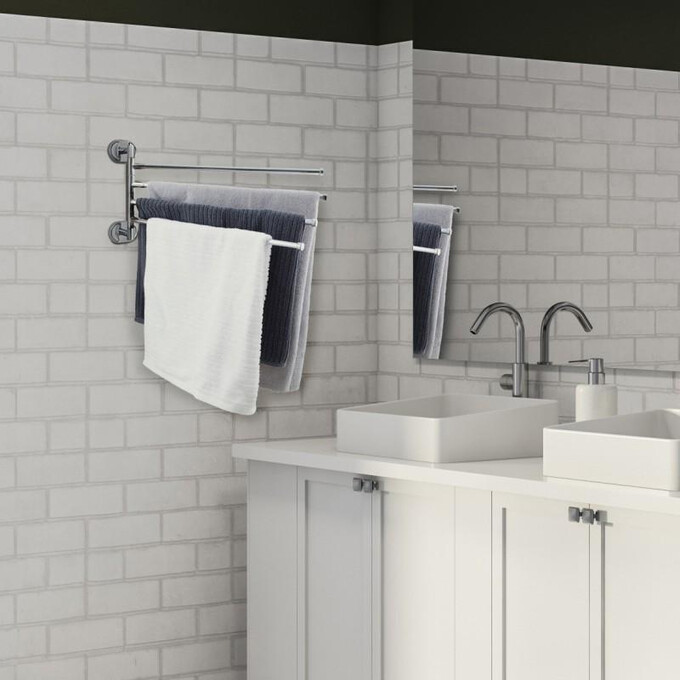 Рушникотримач Yoka Kika Chrome CH.KIKA-45-CHR (четверний, поворотний), фото , изображение 2