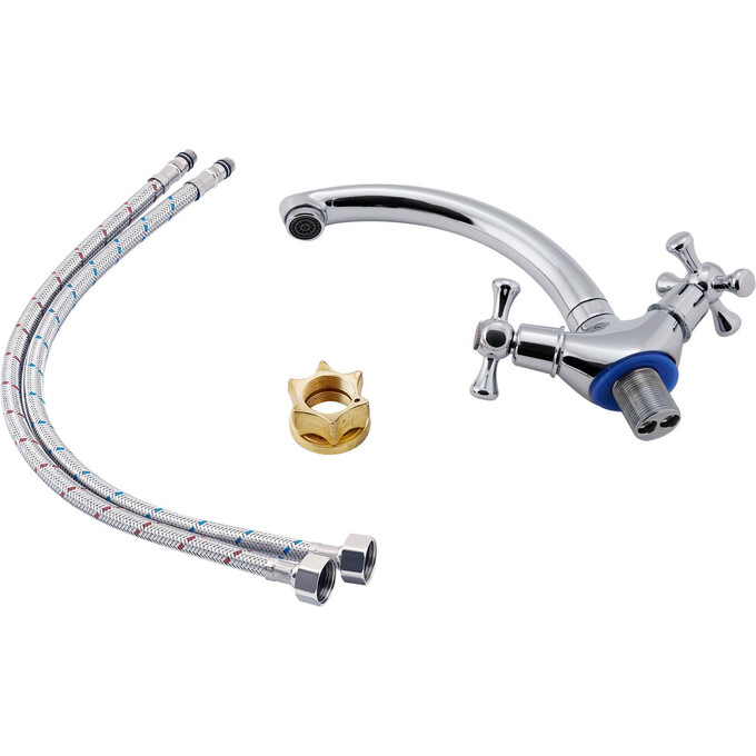 Смеситель для кухни Lidz 75 21 271F-2 (LDLAM272FCRM22018), фото 3