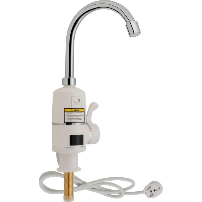 Проточный водонагреватель для кухни Lidz 95 00 056 (LDWAR056WCR24984, белый/хром, с электронагревом 3 кВт), фото 