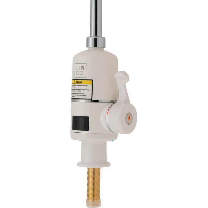 Проточный водонагреватель для кухни Lidz 95 00 056 (LDWAR056WCR24984, белый/хром, с электронагревом 3 кВт), фото 2