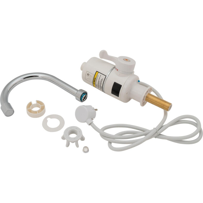 Проточный водонагреватель для кухни Lidz 95 00 056 (LDWAR056WCR24984, белый/хром, с электронагревом 3 кВт), фото 5