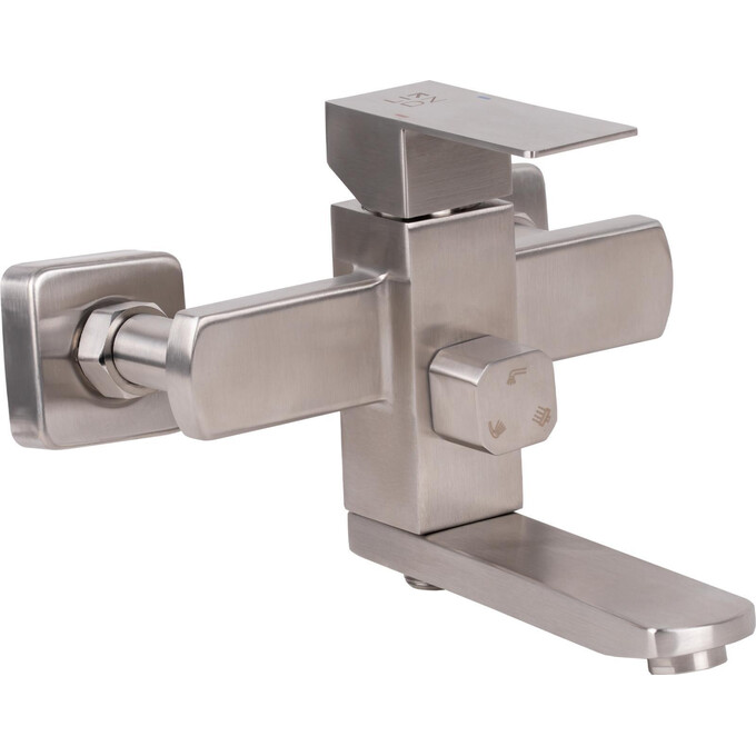 Душевая система Lidz Kubis Nickel 1005 (LDKUB1030NKS28538, никель, с изливом), фото 2