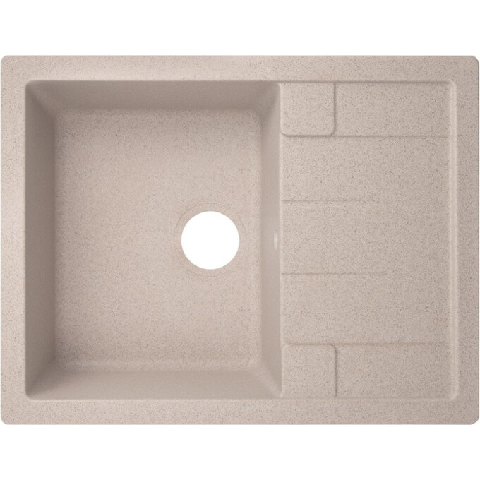 Мийка для кухні Lidz 650x500/200 MAR-07 (LIDZMAR07650500200, 65x49.5 см, пісок, з сифоном), Колір виробника: пісочний, фото 