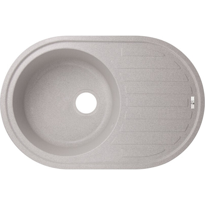 Мойка для кухни Lidz 780x500/200 GRA-09 (LIDZGRA09780500200, 76x50 см, серая, с сифоном), Цвет производителя: серый, фото 