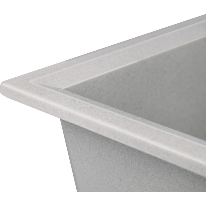 Мойка для кухни Lidz 790x495/230 GRA-09 (LIDZGRA09790495230, 79x50 см, серая, с сифоном), Цвет производителя: серый, фото 6