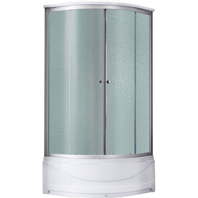 Душевой гидробокс с поддоном Lidz Tani SB90x90.SAT.HIGH.FR (LTSB9090SATHIGHFR, стекло матовое, профиль сатин), Доступные размеры: 90 x 90, Цвет производителя: матовое стекло, фото 