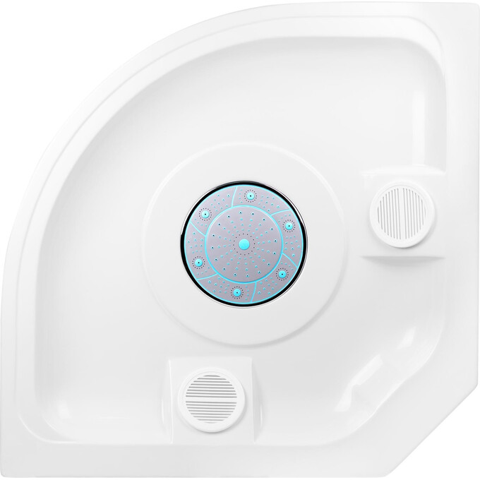 Душевой гидробокс с поддоном Lidz Tani SB90x90.SAT.HIGH.FR (LTSB9090SATHIGHFR, стекло матовое, профиль сатин), Доступные размеры: 90 x 90, Цвет производителя: матовое стекло, фото 9