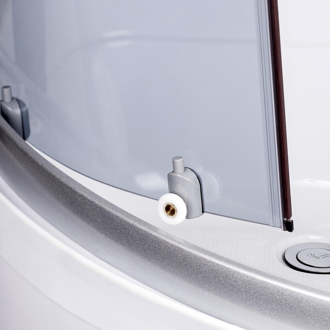 Душевой гидробокс с поддоном Lidz Tani SB90x90.SAT.HIGH.GR (LTSB9090SATHIGHGR, стекло тонированное, профиль сатин), Доступные размеры: 90 x 90, Цвет производителя: тонированное стекло, фото 7