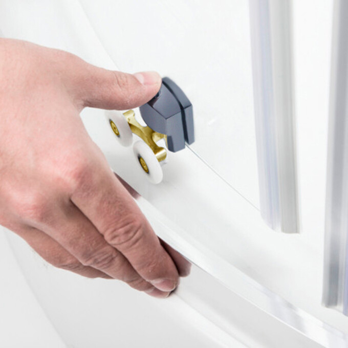 Душевой гидромассажный бокс с поддоном Lidz Tani SBM90x90.SAT.HIGH.FR (LTSBM9090SATHIGHFR, стекло матовое, профиль сатин), фото 8