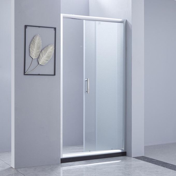 Душевая дверь Lidz Zycie SD90x185.CRM.FR (LZSD90185CRMFR, 95 см, стекло матовое, профиль хром), Доступные размеры: 95, фото 3