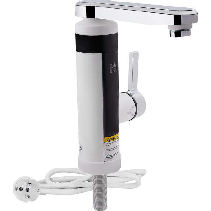 Проточный водонагреватель для кухни Lidz 95 00 061 (LDWAR061WCR35431, белый/хром, с электронагревом 3 кВт), фото 