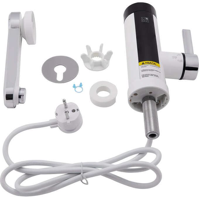 Проточный водонагреватель для кухни Lidz 95 00 061 (LDWAR061WCR35431, белый/хром, с электронагревом 3 кВт), фото 5