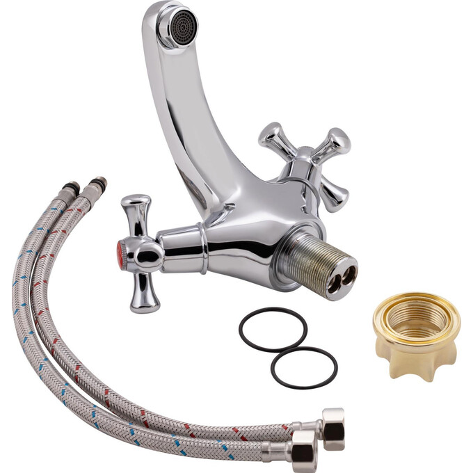 Смеситель для раковины Lidz 75 21 161F (LDLAM161FCRM35446), фото 4