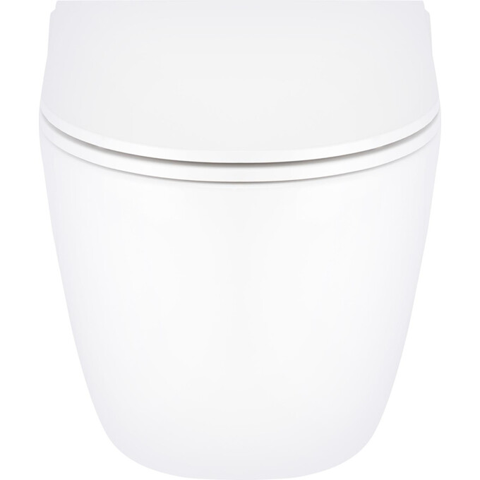 Безобідковий підвісний унітаз Qtap Robin QT13332141ERW (з сидінням), фото , изображение 3