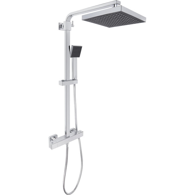 Душевая система с термостатом Qtap Sloup Chrome 57103KNC (QTSL57103KNC), фото 