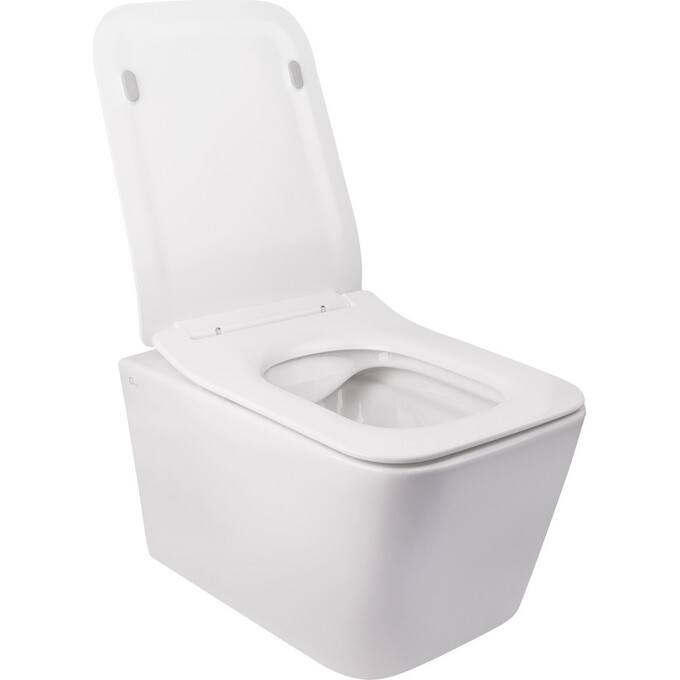 Комплект унитаз с инсталляцией 4 в 1 Qtap QT05335170W0133M425M08381CRM: подвесной унитаз с сиденьем Crow QT05335170W + инсталляция Nest ST QT0133M425 + клавиша смыва Nest QT0111M08381CRM + звукоизоляционная прокладка, фото 3