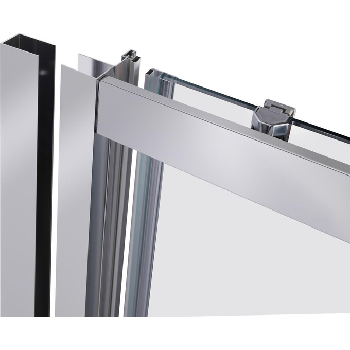 Душевая дверь Qtap Taurus CRM2011-12.C6 (TAUCRM201112C6, 120 см, стекло прозрачное, профиль хром), Доступные размеры: 120, фото 3