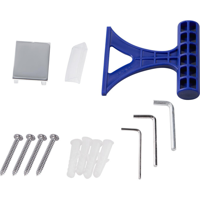 Душевая перегородка Qtap Walk-In Standard CRM2011.C8 (STDCRM2011C8, 110 см, стекло прозрачное, профиль хром), Доступные размеры: 110, Цвет производителя: хром, фото 5