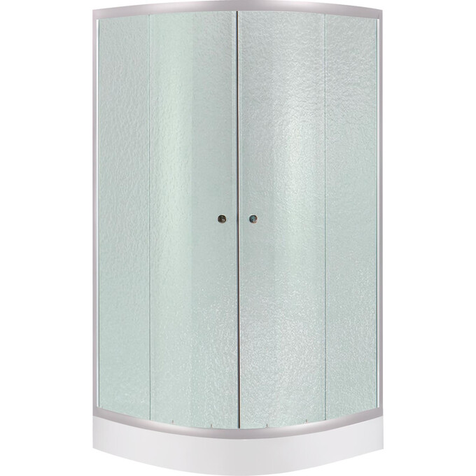 Набор Lidz LLSC8080SATLOWFR2SET: душевая кабина Latwa LLSC8080SATLOWFR2 + поддон Kupala LKUST808016, фото 