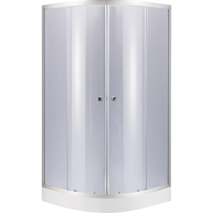 Набор Lidz LLSC8080SATLOWGR2SET: душевая кабина Latwa LLSC8080SATLOWGR2 + поддон Kupala LKUST808016, фото 