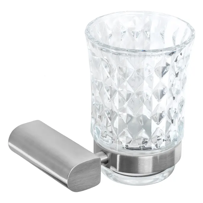 Склянка для зубних щіток Rea Nickel Brushed REA-77036 (322224, брашований нікель, настінна), Колір виробника: брашований нікель, фото , изображение 4