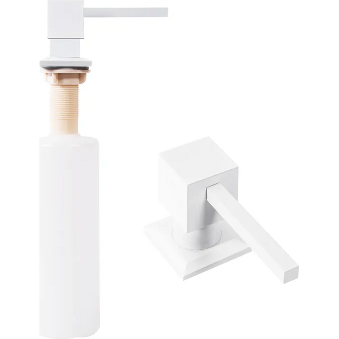 Дозатор для миючого засобу Rea White BAT-05010 (білий, 330 мл), Колір виробника: білий, фото 