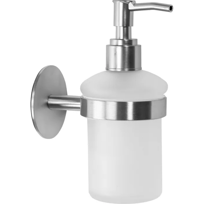 Дозатор для рідкого мила Rea Nickel Brushed REA-77075 (322217, брашований нікель, настінний), Колір виробника: брашований нікель, фото 