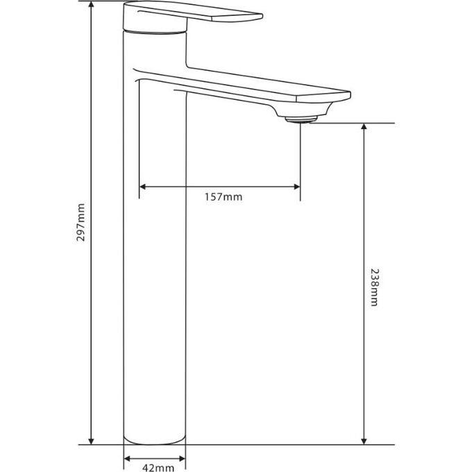 Змішувач для умивальника Mexen Zero Gold MEX-71110-50 (золотий, високий), Колір виробника: золото, фото , изображение 2