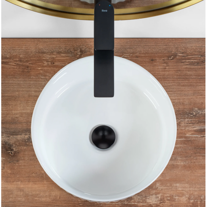 Раковина Rea Charlotte White REA-U6960 (36 см), фото , изображение 4