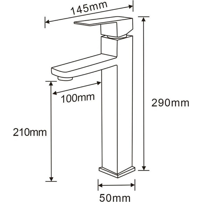Змішувач для умивальника Mexen Emma Gold MEX-71910-50 (золотий, високий), Колір виробника: золото, фото , изображение 2