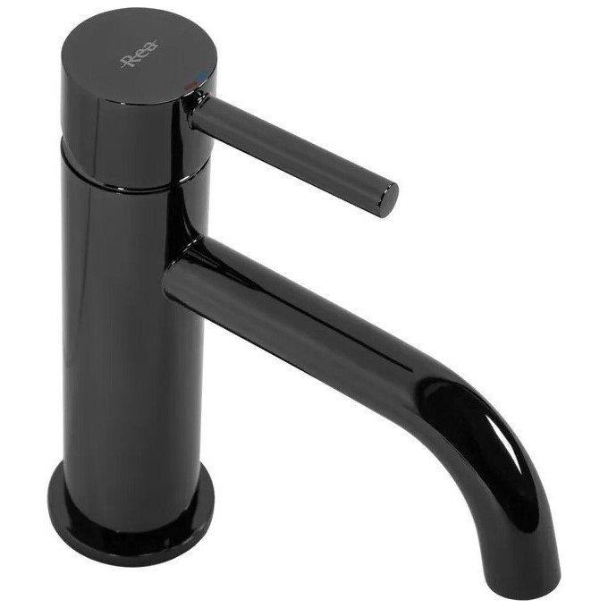 Змішувач для умивальника Rea Lungo Black Glossy REA-B0661 (чорний глянець), Колір виробника: чорний глянець, фото , изображение 4