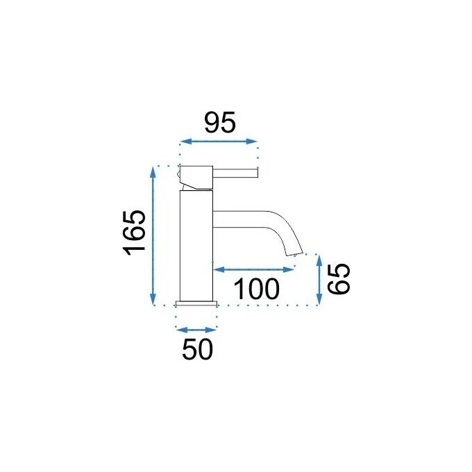 Змішувач для умивальника Rea Lungo Black Glossy REA-B0661 (чорний глянець), Колір виробника: чорний глянець, фото , изображение 5