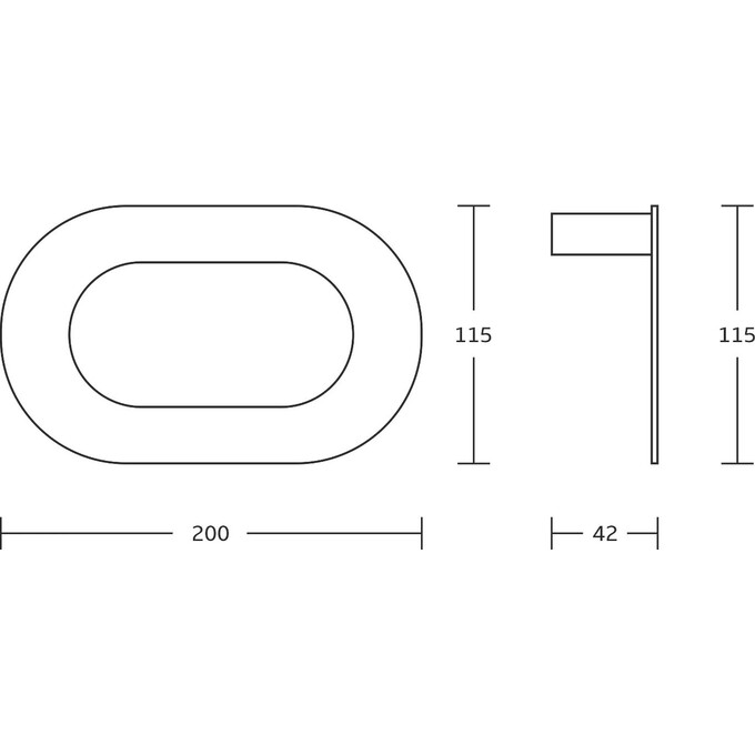 Полотенцедержатель Mexen Adox Black MEX-7018232-70 (черный, кольцо), Цвет производителя: черный, фото 2