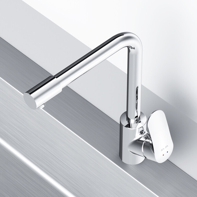 Смеситель для кухни Am.Pm Like F8005700 (с подключением питьевой воды), Цвет производителя: хром, фото 7