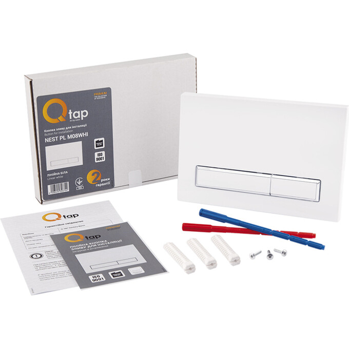 Комплект унитаз с инсталляцией 4 в 1 Qtap QT1733052EUQW45161: подвесной унитаз с сиденьем Tern QT1733052EUQW + инсталляция Nest ST QT0133M425 + клавиша смыва Nest QT0111M08V1384W + звукоизоляционная прокладка, фото 23