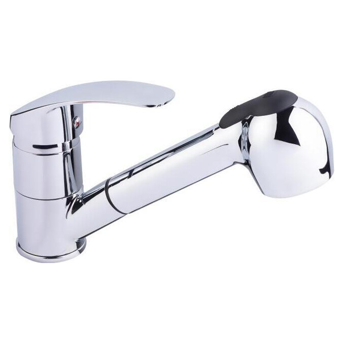 Змішувач для кухні Lidz Mars 81011 (LDMAR011CRM34859, з висувною лійкою), фото 